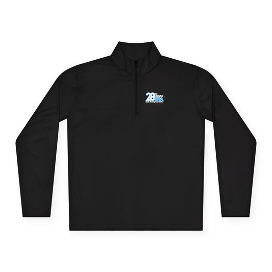Unisex Quarter-Zip Pullover - Comfortable Performance Wear with 28 Logo