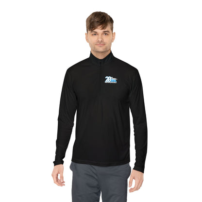 Unisex Quarter-Zip Pullover - Comfortable Performance Wear with 28 Logo