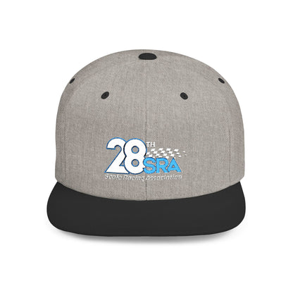 28th Scale Racing Association Flat Bill Snapback Hat