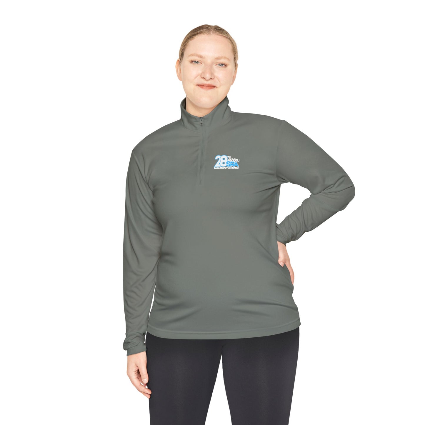 Unisex Quarter-Zip Pullover - Comfortable Performance Wear with 28 Logo
