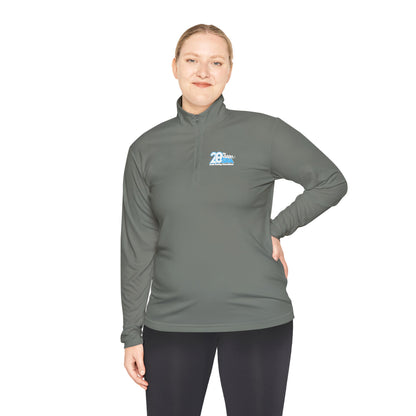 Unisex Quarter-Zip Pullover - Comfortable Performance Wear with 28 Logo