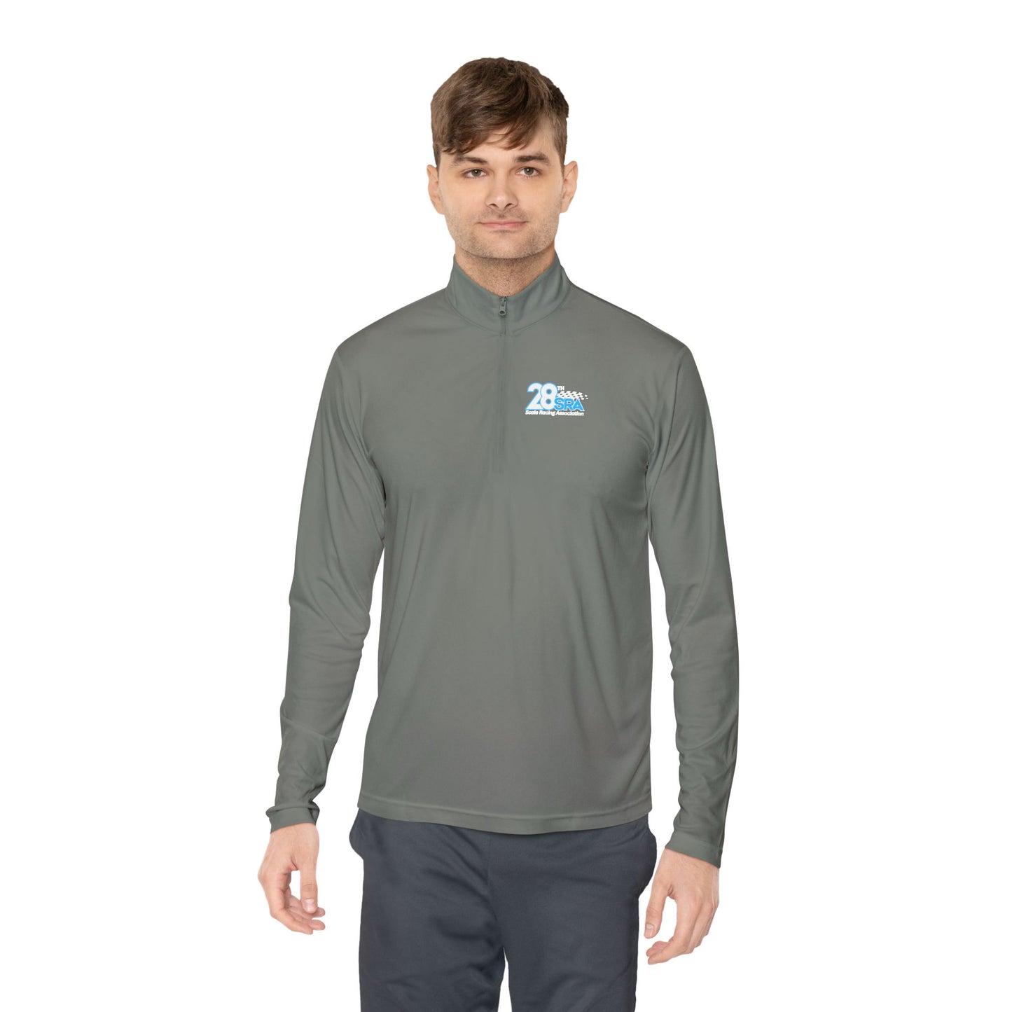 Unisex Quarter-Zip Pullover - Comfortable Performance Wear with 28 Logo