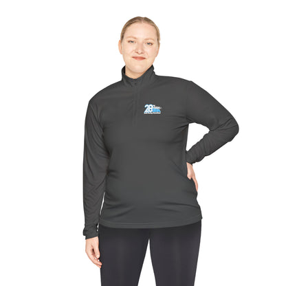Unisex Quarter-Zip Pullover - Comfortable Performance Wear with 28 Logo