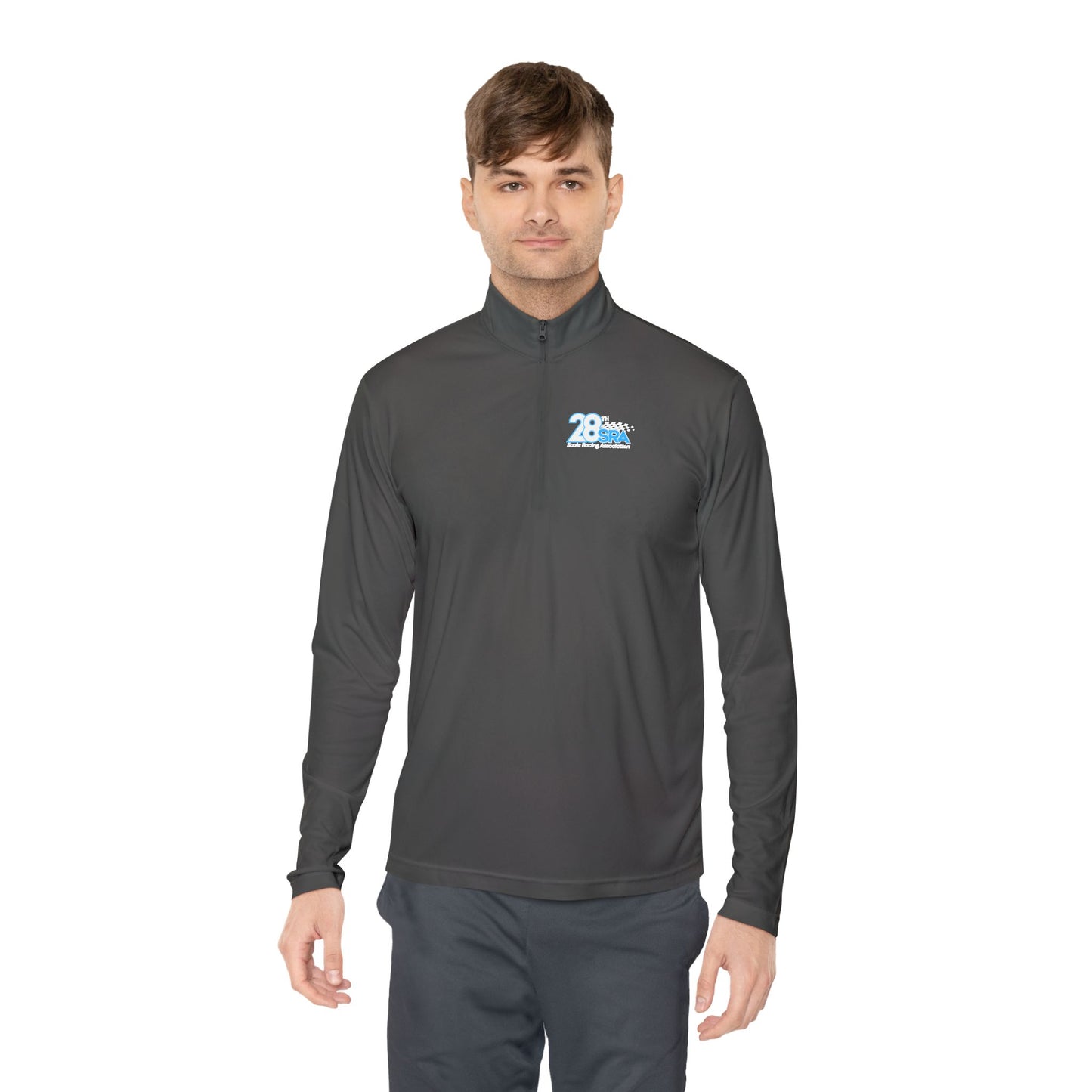 Unisex Quarter-Zip Pullover - Comfortable Performance Wear with 28 Logo