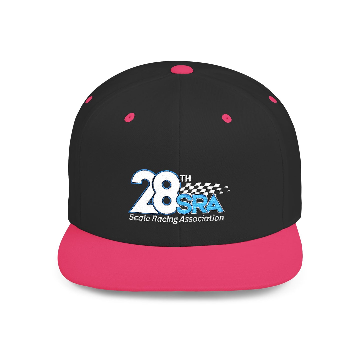 28th Scale Racing Association Flat Bill Snapback Hat